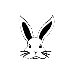 Hand Drawn Rabbit SVG, Easter Bunny SVG File Easter Day SVG