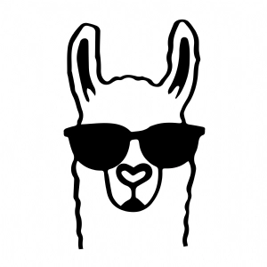 Hand Drawn LLama SVG Farm Animals SVG