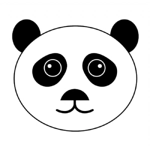 Hand Drawn Panda SVG, Panda Clipart Files Wild & Jungle Animals SVG