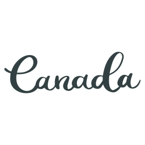 Handwritten Canada Text SVG Design, Canada Logo SVG Vector Files Flag SVG