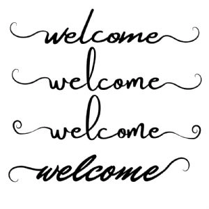 Handwritten Welcome Sign SVG File Sign and Symbol