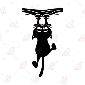 Hanging Cat SVG