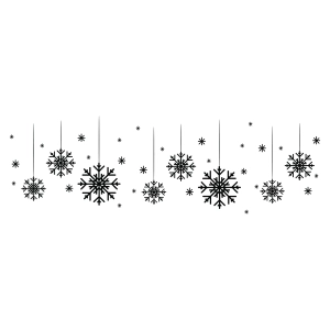 Hanging Snowflake SVG, Winter Snowflake SVG