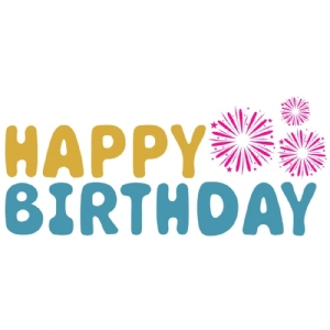 Happy Birthday With Sparkle SVG, Birthday PNG For Cricut Projects Birthday SVG
