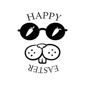 Happy Easter Bunny Face SVG, Easter Day SVG File Bunnies SVG