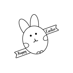 Happy Easter Bunny SVG File Easter Day SVG