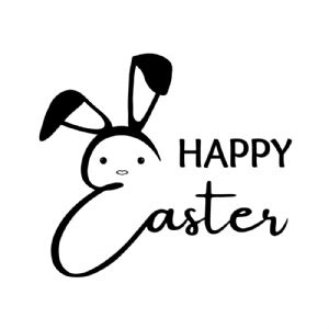 Happy Easter Bunny Bunnies SVG