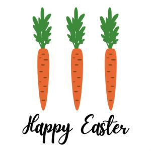 Happy Easter Carrots SVG File Easter Day SVG