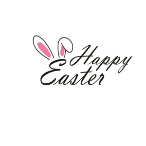 Happy Easter with Colorful Bunny Ears SVG Bunnies SVG