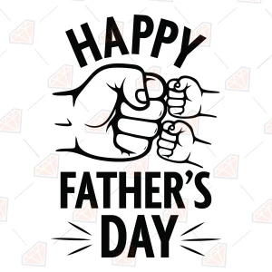 Happy Father's Day SVG for Cricut, Fist Bumps Happy Father's Day SVG
