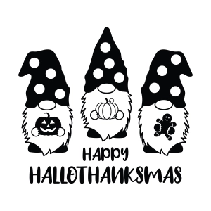 Happy Hallothanksmas SVG, Halloween Gnomes SVG Halloween SVG