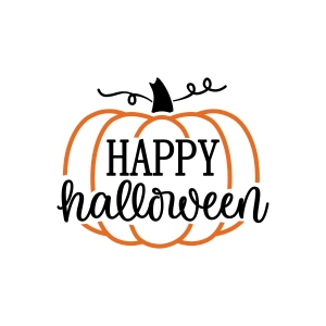 Happy Halloween Pumpkin SVG Cut File Halloween SVG