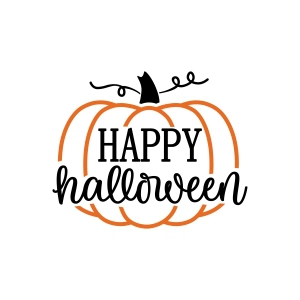 Happy Halloween Pumpkin SVG Cut File, Happy Halloween SVG Halloween SVG