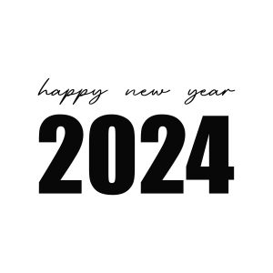 Happy New Year 2024 SVG, Instant Download New Year SVG