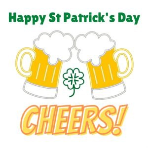 Cheers Happy St Patrick's Day SVG, Instant Download St Patrick's Day SVG