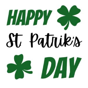 Happy St Patrick's Day SVG, Shamrock SVG Shamrock SVG
