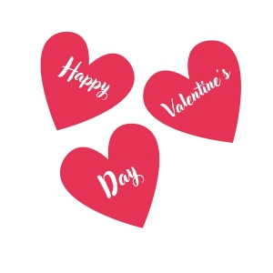 Happy Valentine's Day SVG with Hearts Valentine's Day SVG