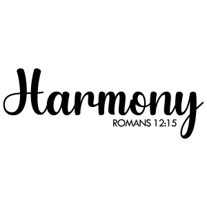 Harmony Proverb SVG, Bible Verse SVG Instant Download Bible Verse SVG