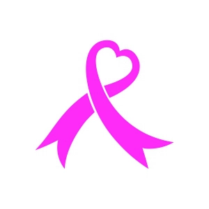 Heart Awareness Ribbon SVG, Cancer Ribbon SVG Ribbon SVG
