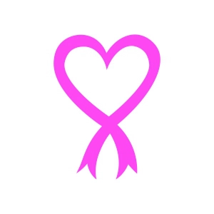 Heart Cancer Ribbon SVG Cut File, Cancer Day SVG Cancer Day SVG
