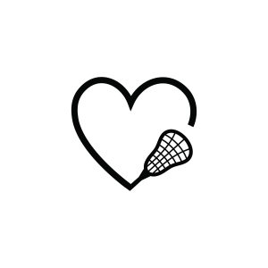 Heart Lacrosse SVG, Lacrosse Heart SVG Sports SVG