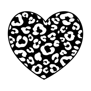 Heart Leopard Print SVG Leopard Print SVG