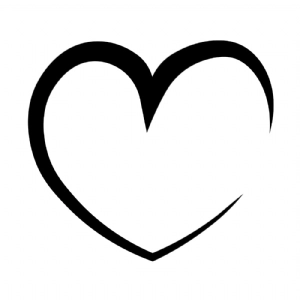 Heart Monogram Frame SVG, Vector Files Drawings