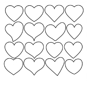 Hearts Outline SVG Bundle & Clipart Cut Files Shapes