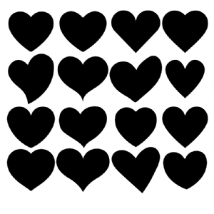 Hearts Shapes Bundle SVG Cut Files Shapes