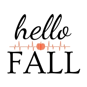 Hello Fall SVG Design Files, Autumn Cut File T-shirt SVG