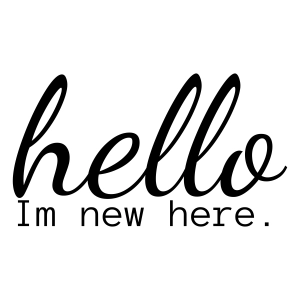 Hello I'm New Here SVG Cut File, Newborn Baby Onesie SVG Instant Download Baby SVG