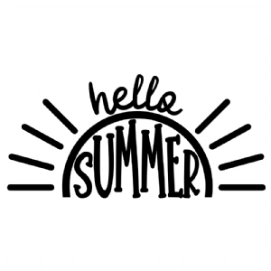 Hello Summer SVG Files, Sun Summer SVG Summer SVG