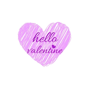 Hello Valentine SVG, Valentine's Day Heart SVG Valentine's Day SVG