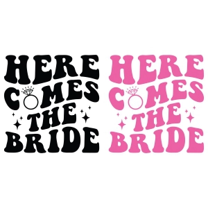 Here Comes The Bride SVG Bundle Wedding SVG
