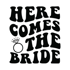 Here Comes The Bride SVG Wedding SVG