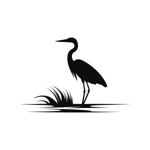 Heron SVG, Heron Silhouette Bird SVG