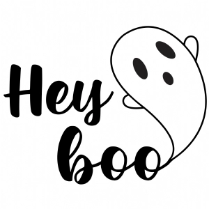 Hey BOO SVG Cut Files, Ghost Hey Boo SVG Instant Download Ghost SVG