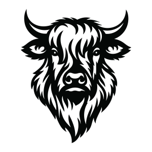 Highland Cow SVG Laser Cut Cow SVG
