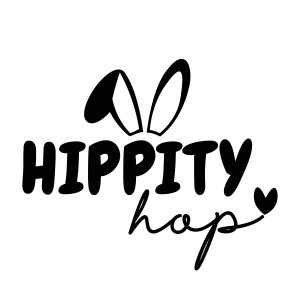 Hippity Hop SVG, Easter Bunny SVG Instant Download Bunnies SVG