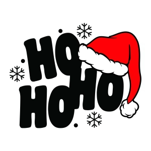 Ho Ho Ho SVG File, Christmas SVG, Holiday SVG Christmas SVG