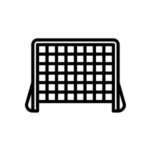 Hockey Net Silhouette SVG Cut File, Instant Download Hockey SVGs