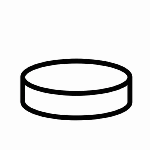 Hockey Puck Vector SVG File | Hockey Puck Silhouette Design Hockey SVGs