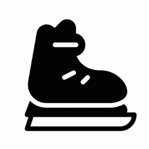 Hockey Skate SVG File, Skates Silhouette Design Hockey SVG