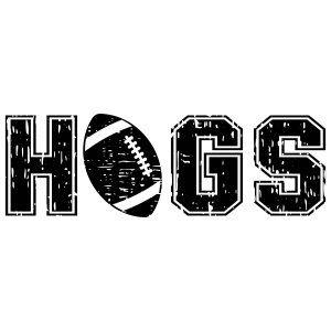 Hogs with American Football SVG Design Football SVG