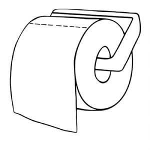 Holding Toilet Paper SVG Cut Files, Toilet Paper Clipart Vector Illustration