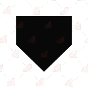 Home Plate SVG Clipart, Baseball Cut Files