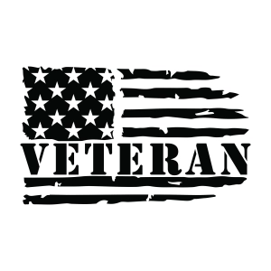 Horizontal Distressed Veteran Flag SVG, US Army Veteran SVG Veterans Day SVG