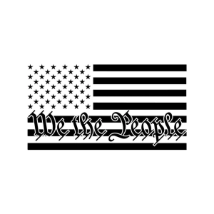 Horizontal We The People Flag SVG, American Flag SVG USA SVG