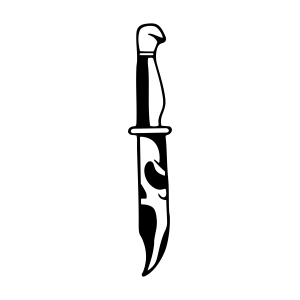 Horror Knife SVG, Spooky Halloween Design for Cricut & Silhouette Halloween SVG