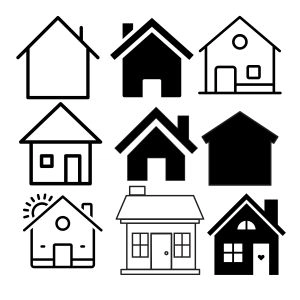 House Bundle SVG, Home Vector Clip Art Bundle SVG